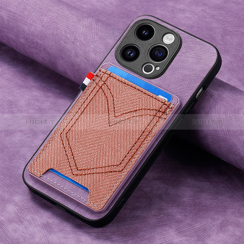 Funda Silicona Goma de Cuero Carcasa SD3 para Apple iPhone 16 Pro Max Purpura Claro