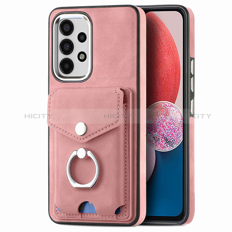 Funda Silicona Goma de Cuero Carcasa SD3 para Samsung Galaxy A13 4G Rosa