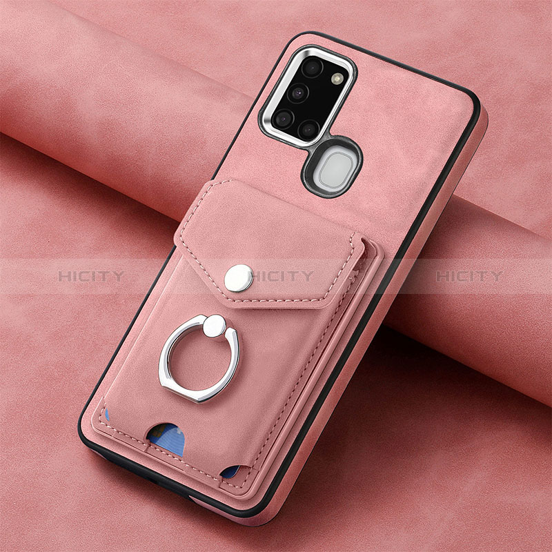Funda Silicona Goma de Cuero Carcasa SD3 para Samsung Galaxy A21s Rosa