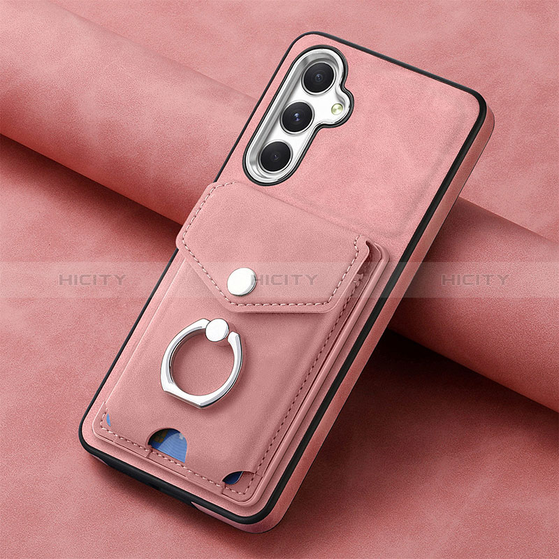 Funda Silicona Goma de Cuero Carcasa SD3 para Samsung Galaxy Quantum4 5G Rosa