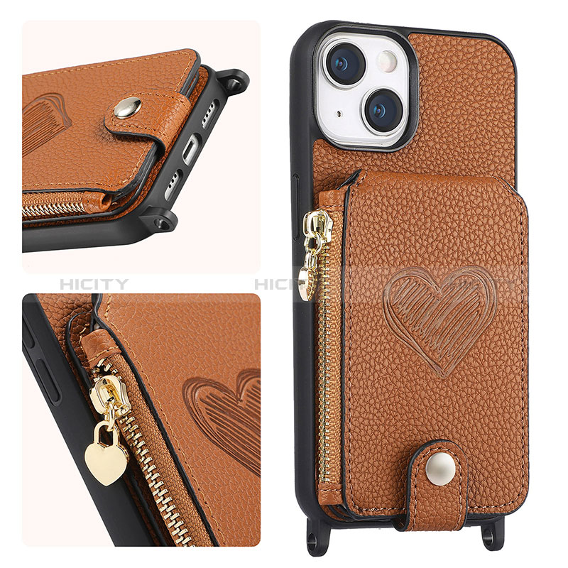 Funda Silicona Goma de Cuero Carcasa SD4 para Apple iPhone 14