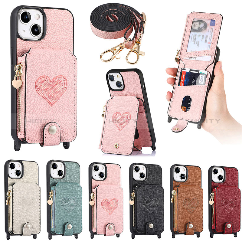 Funda Silicona Goma de Cuero Carcasa SD4 para Apple iPhone 14