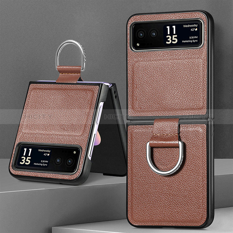 Funda Silicona Goma de Cuero Carcasa SD4 para Motorola Moto Razr 40 5G