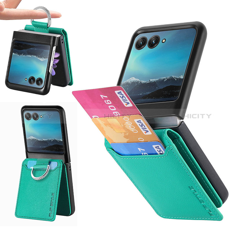 Funda Silicona Goma de Cuero Carcasa SD4 para Motorola Moto Razr 40 Ultra 5G