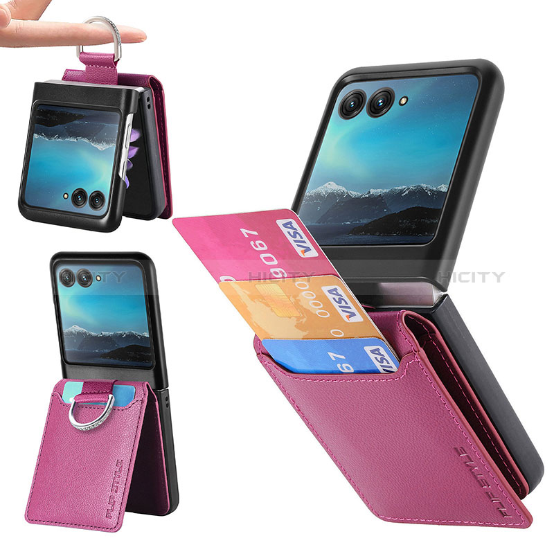 Funda Silicona Goma de Cuero Carcasa SD4 para Motorola Moto Razr 40 Ultra 5G