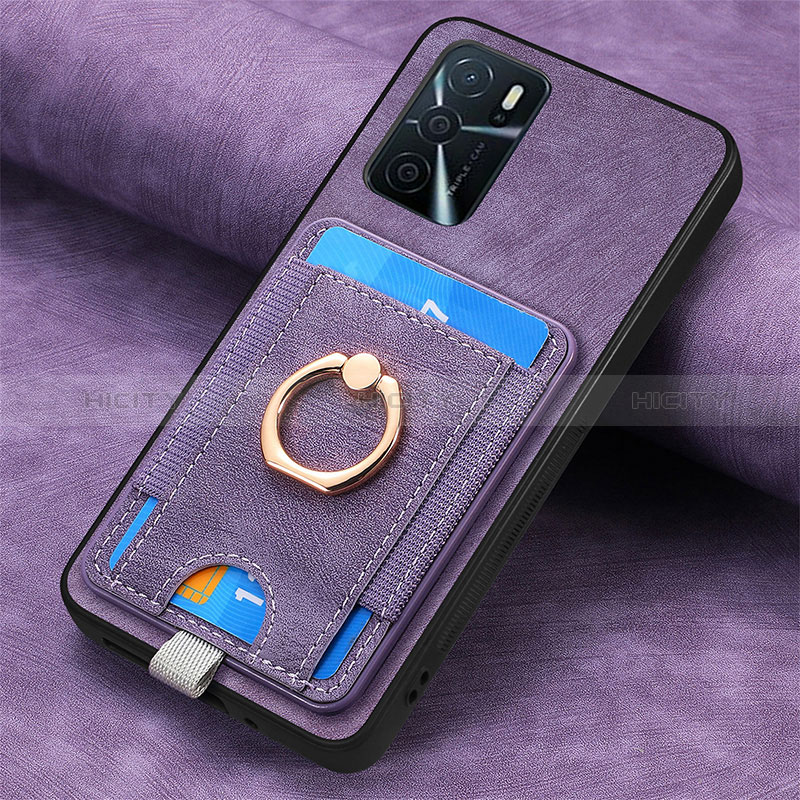 Funda Silicona Goma de Cuero Carcasa SD4 para Oppo A16