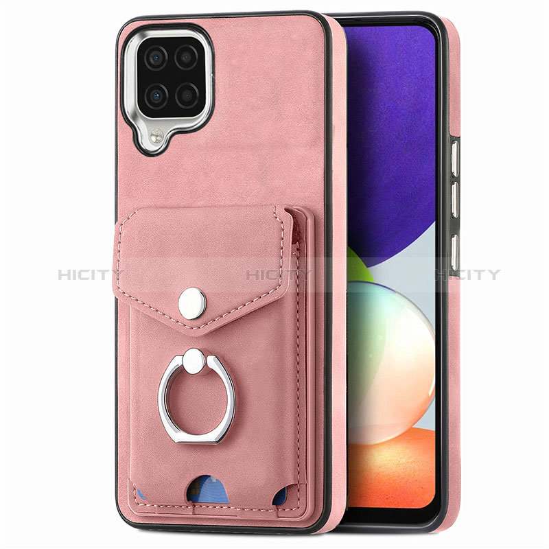 Funda Silicona Goma de Cuero Carcasa SD4 para Samsung Galaxy A22 4G Rosa