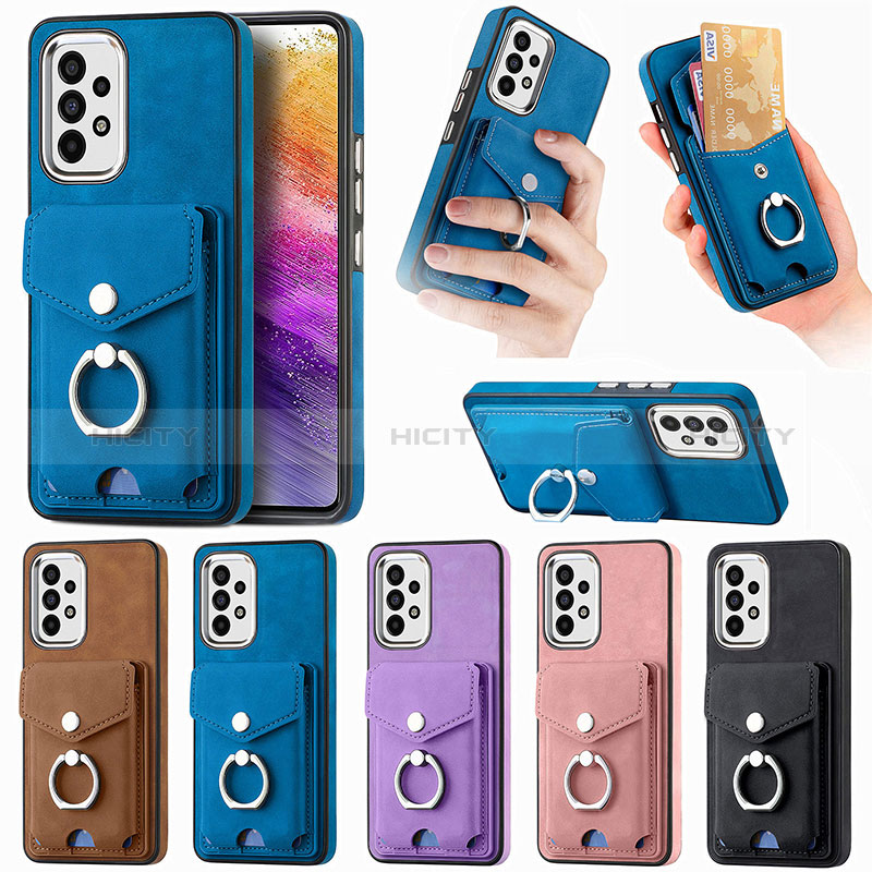 Funda Silicona Goma de Cuero Carcasa SD4 para Samsung Galaxy A73 5G