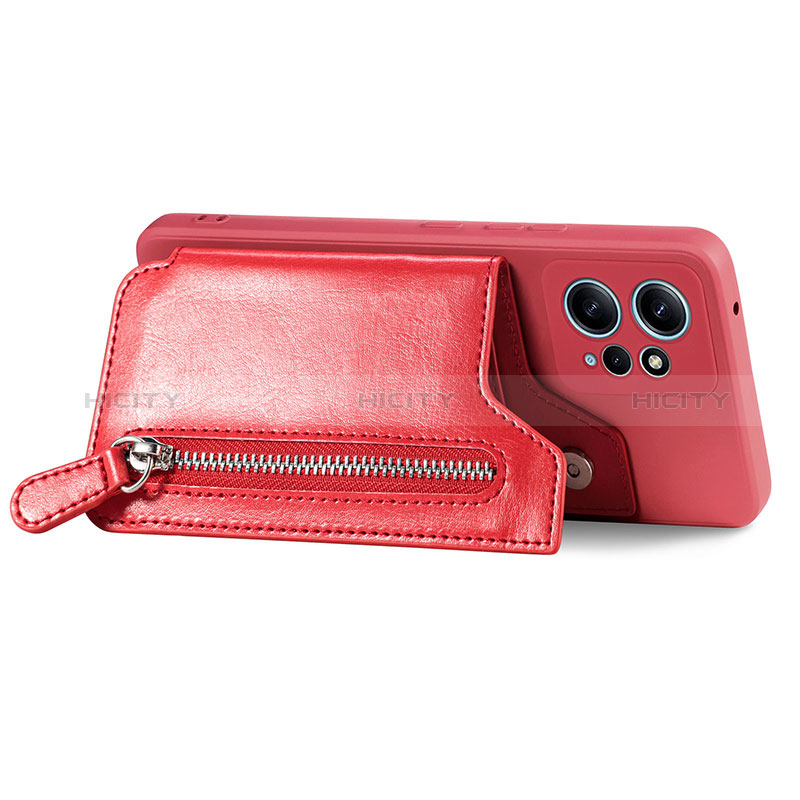 Funda Silicona Goma de Cuero Carcasa SD4 para Xiaomi Redmi Note 12 4G Rojo