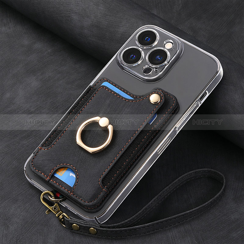 Funda Silicona Goma de Cuero Carcasa SD5 para Apple iPhone 15 Pro