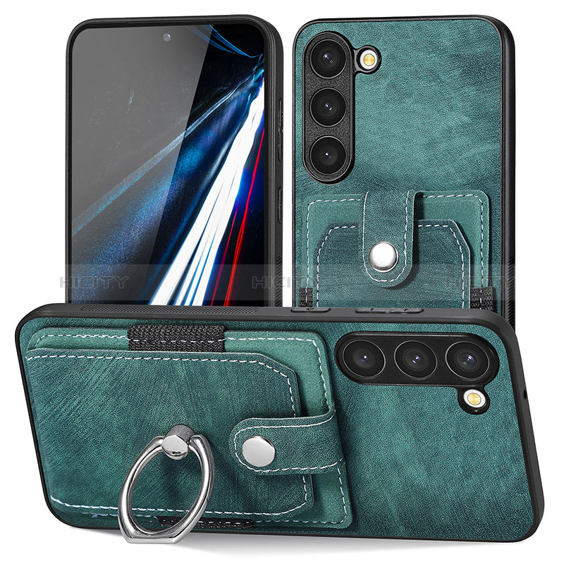 Funda Silicona Goma de Cuero Carcasa SD5 para Samsung Galaxy S22 Plus 5G Verde