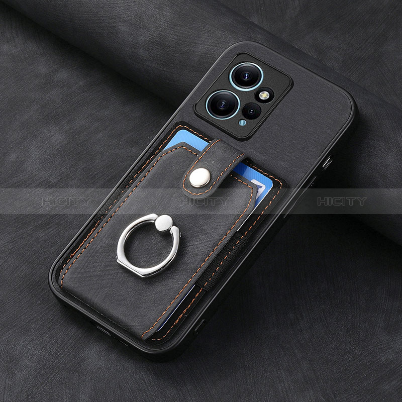 Funda Silicona Goma de Cuero Carcasa SD5 para Xiaomi Redmi Note 12 4G Negro