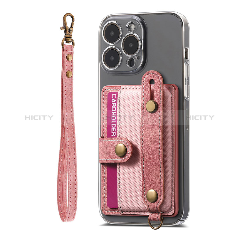 Funda Silicona Goma de Cuero Carcasa SD6 para Apple iPhone 14 Pro Max Rosa