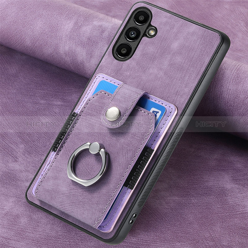 Funda Silicona Goma de Cuero Carcasa SD6 para Samsung Galaxy A34 5G Purpura Claro