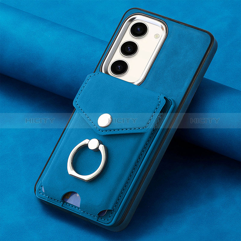 Funda Silicona Goma de Cuero Carcasa SD6 para Samsung Galaxy S22 5G Azul