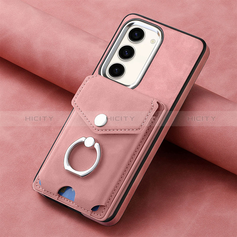 Funda Silicona Goma de Cuero Carcasa SD6 para Samsung Galaxy S22 Plus 5G Rosa