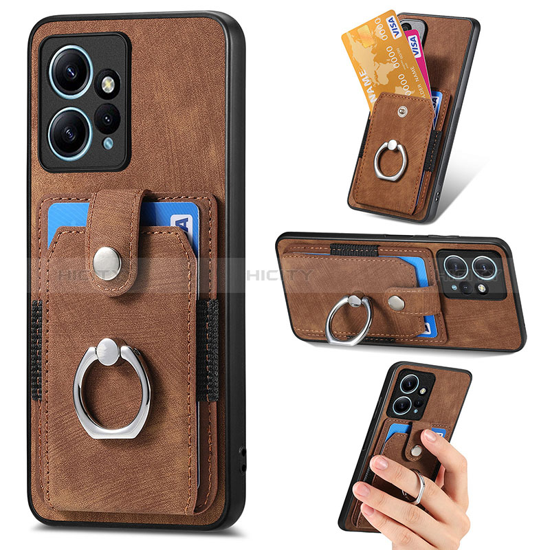 Funda Silicona Goma de Cuero Carcasa SD6 para Xiaomi Redmi Note 12 4G Marron