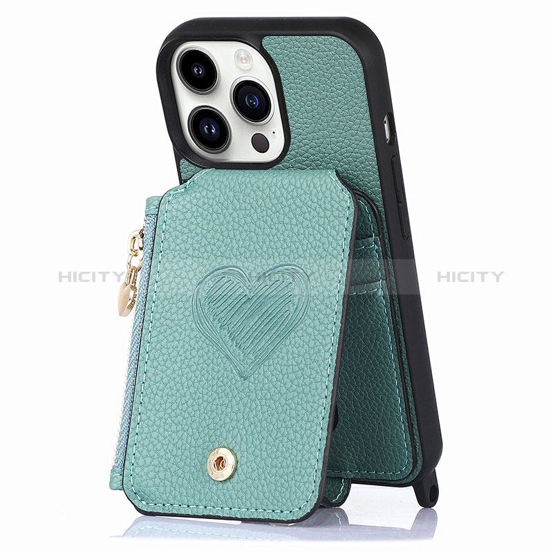 Funda Silicona Goma de Cuero Carcasa SD7 para Apple iPhone 13 Pro Azul