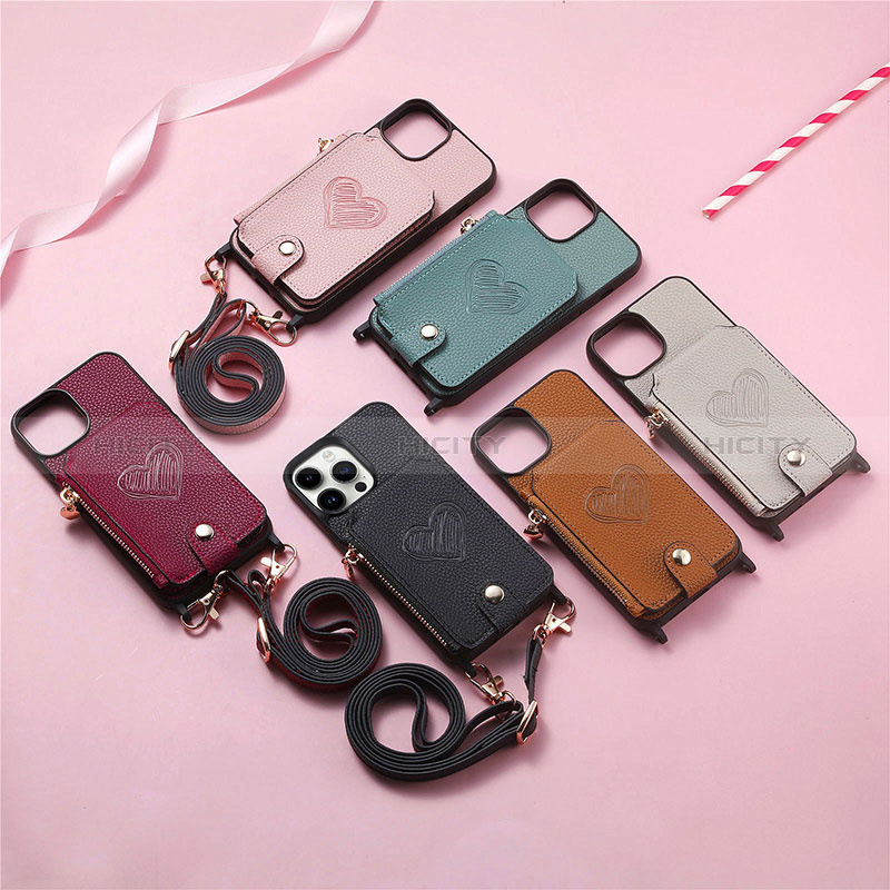 Funda Silicona Goma de Cuero Carcasa SD7 para Apple iPhone 13 Pro Max