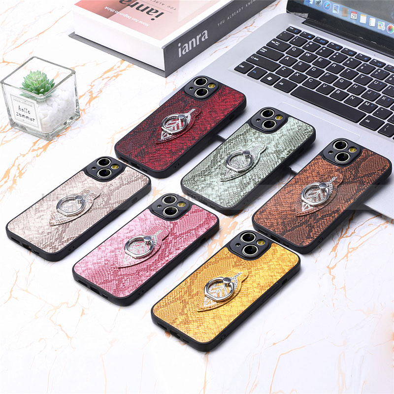 Funda Silicona Goma de Cuero Carcasa SD7 para Apple iPhone 15 Plus