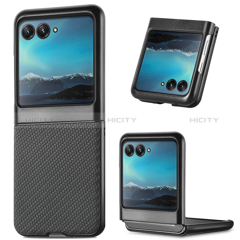 Funda Silicona Goma de Cuero Carcasa SD7 para Motorola Moto Razr 40 Ultra 5G