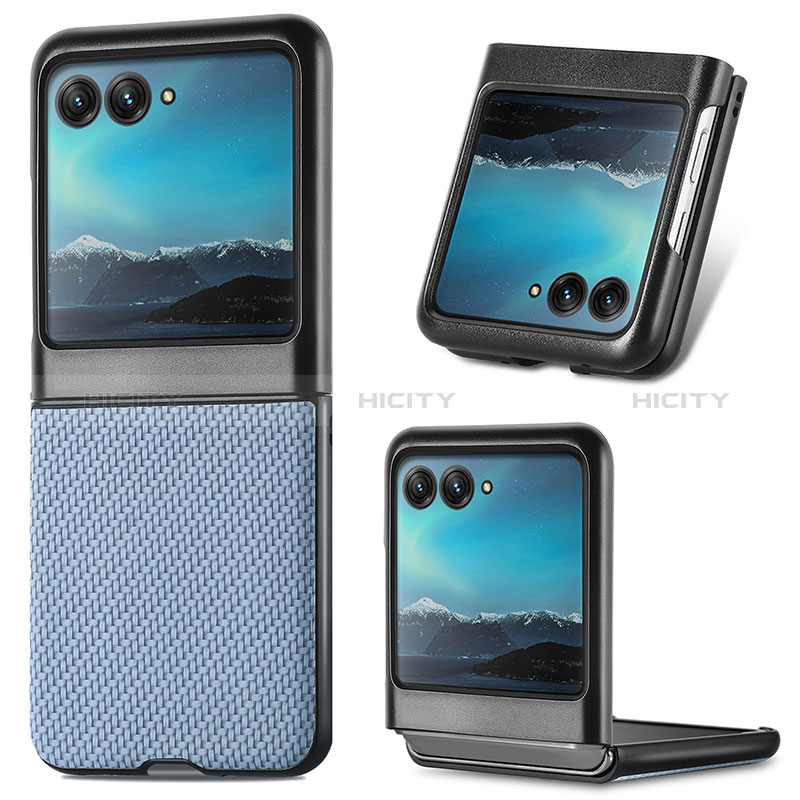 Funda Silicona Goma de Cuero Carcasa SD7 para Motorola Moto Razr 40 Ultra 5G