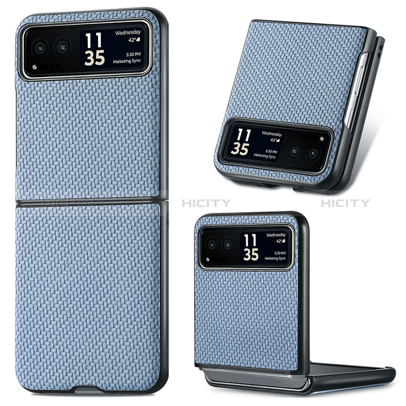 Funda Silicona Goma de Cuero Carcasa SD8 para Motorola Moto Razr 40 5G