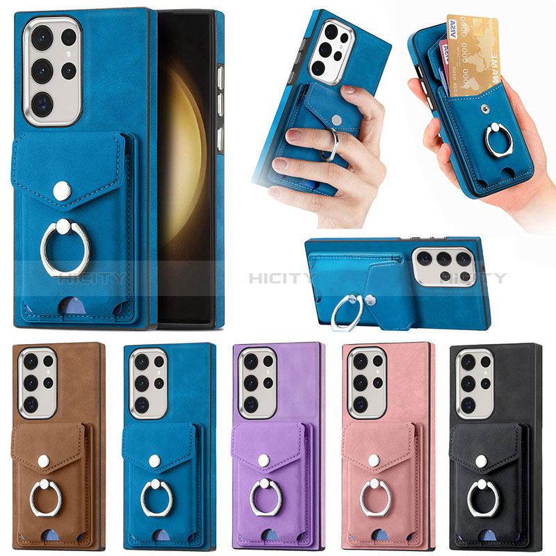 Funda Silicona Goma de Cuero Carcasa SD8 para Samsung Galaxy S23 Ultra 5G