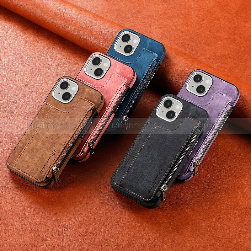 Funda Silicona Goma de Cuero Carcasa SD9 para Apple iPhone 15