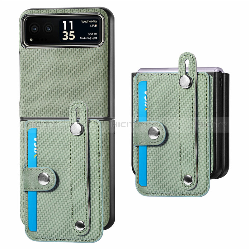 Funda Silicona Goma de Cuero Carcasa SD9 para Motorola Moto Razr 40 5G