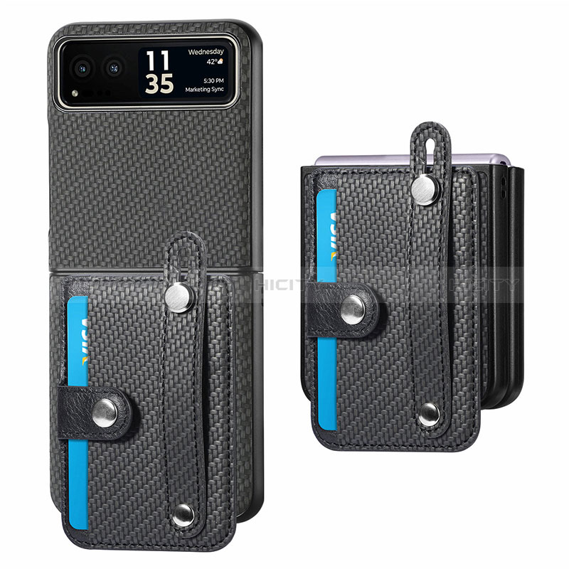 Funda Silicona Goma de Cuero Carcasa SD9 para Motorola Moto Razr 40 5G