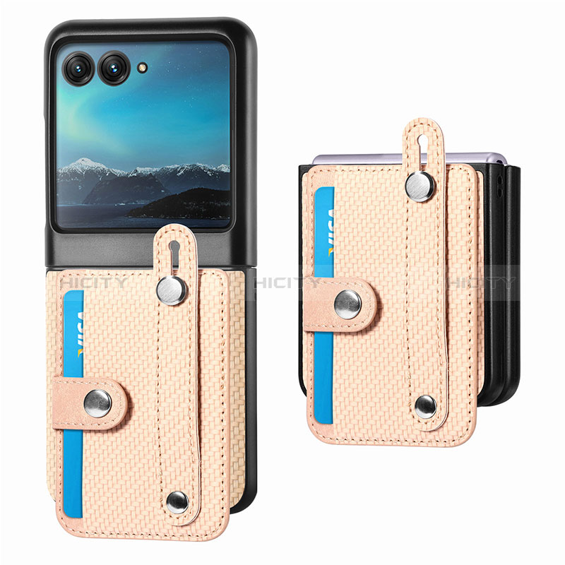 Funda Silicona Goma de Cuero Carcasa SD9 para Motorola Moto Razr 40 Ultra 5G