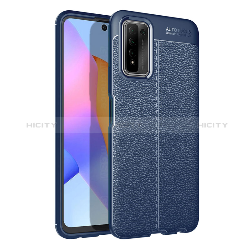 Funda Silicona Goma de Cuero Carcasa WL1 para Huawei Honor 10X Lite Azul