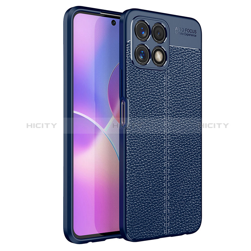 Funda Silicona Goma de Cuero Carcasa WL1 para Huawei Honor X30i Azul