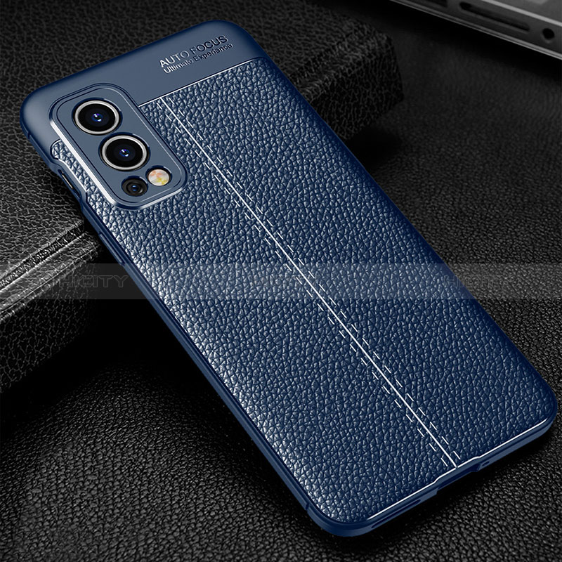 Funda Silicona Goma de Cuero Carcasa WL1 para OnePlus Nord 2 5G Azul