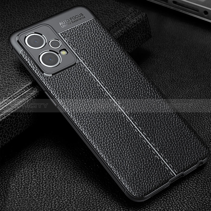 Funda Silicona Goma de Cuero Carcasa WL1 para Realme 9 4G Negro