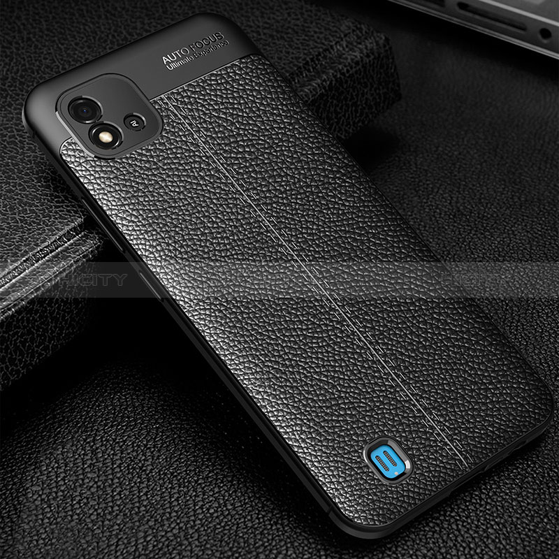 Funda Silicona Goma de Cuero Carcasa WL1 para Realme C11 (2021) Negro