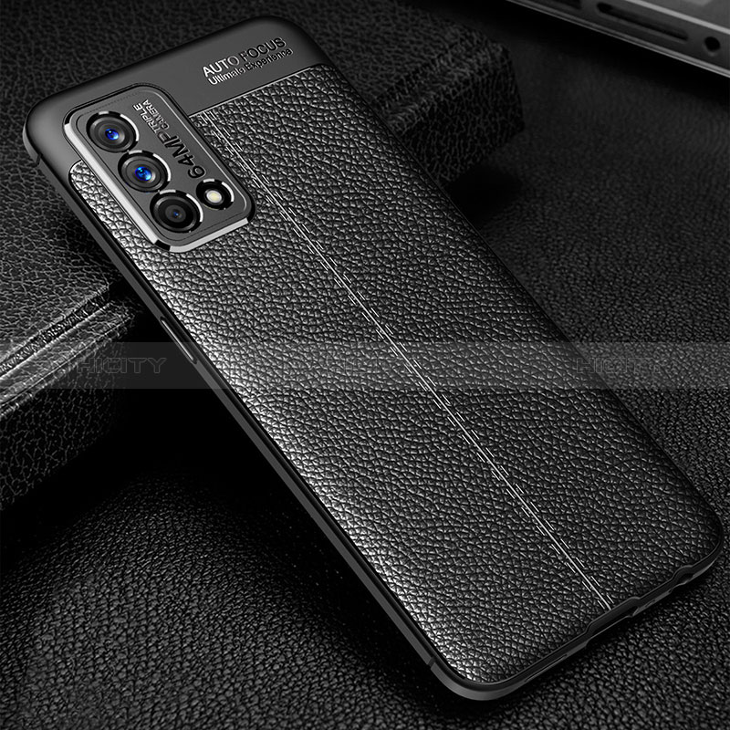 Funda Silicona Goma de Cuero Carcasa WL1 para Realme GT Master 5G Negro