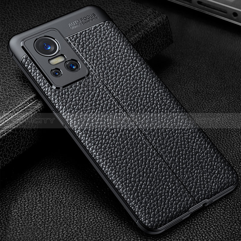 Funda Silicona Goma de Cuero Carcasa WL1 para Realme GT Neo3 5G Negro