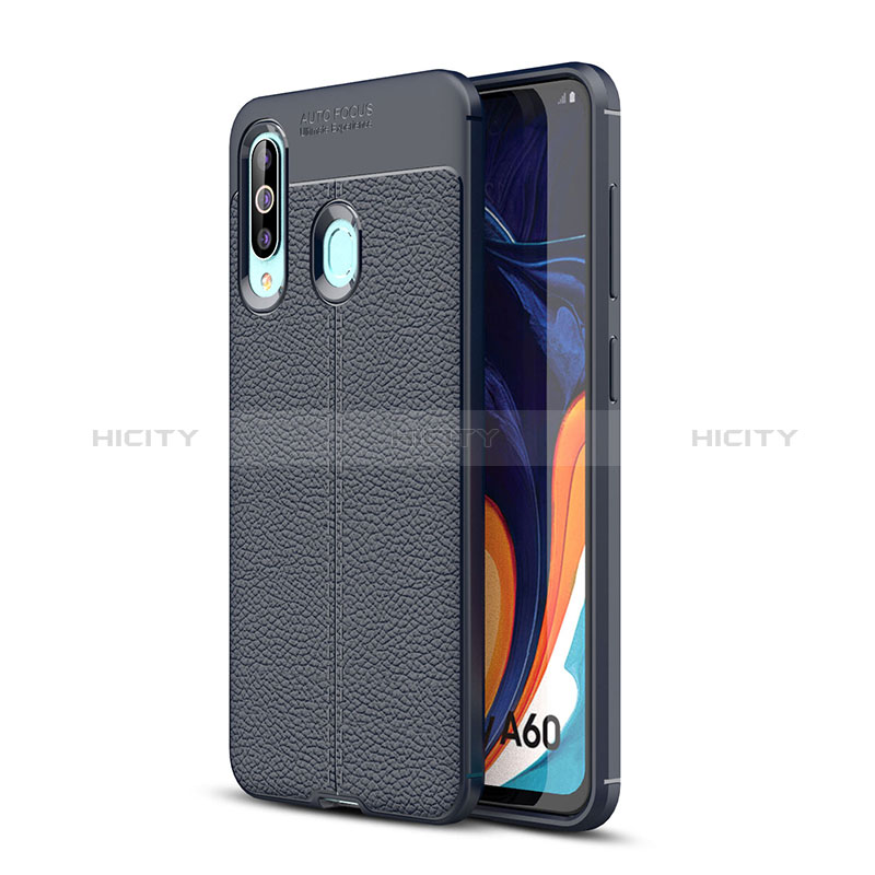 Funda Silicona Goma de Cuero Carcasa WL1 para Samsung Galaxy A60