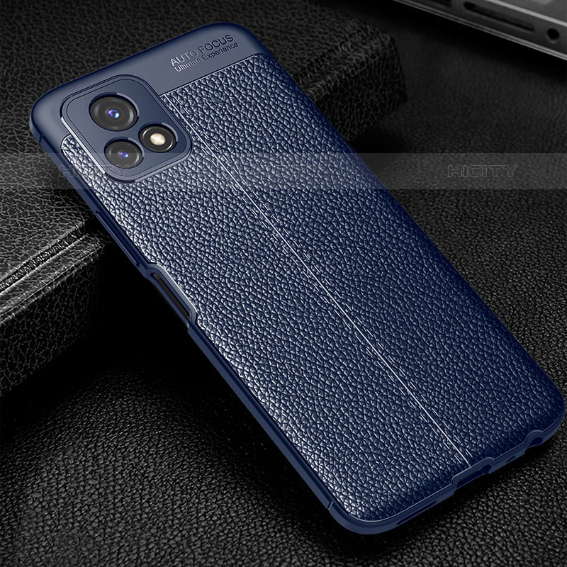 Funda Silicona Goma de Cuero Carcasa WL1 para Vivo iQOO U3 5G Azul