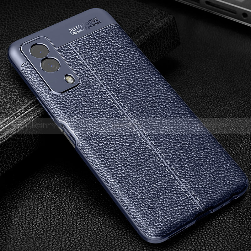 Funda Silicona Goma de Cuero Carcasa WL1 para Vivo T1x 5G Azul