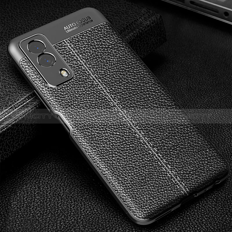 Funda Silicona Goma de Cuero Carcasa WL1 para Vivo T1x 5G Negro