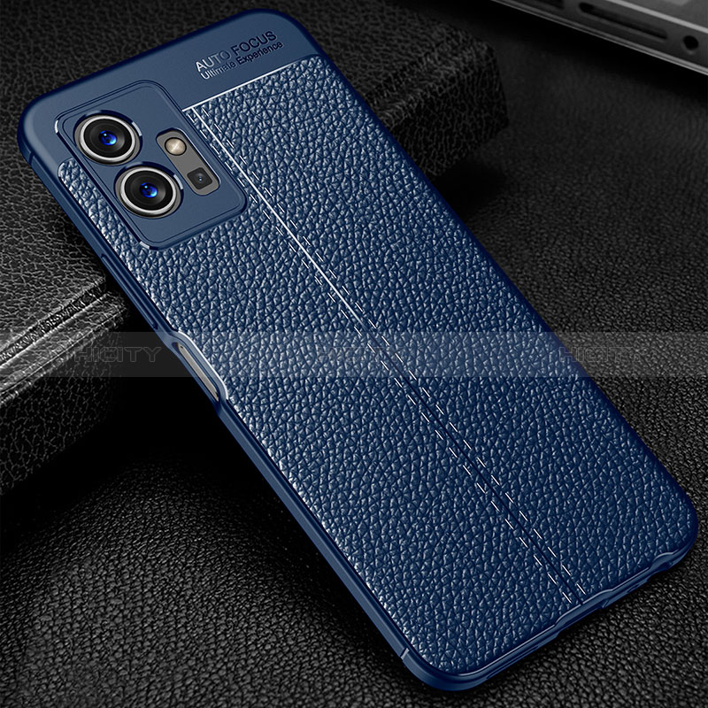 Funda Silicona Goma de Cuero Carcasa WL1 para Vivo Y30 5G Azul