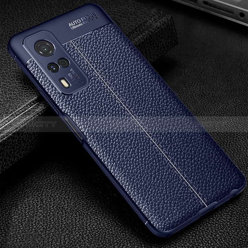 Funda Silicona Goma de Cuero Carcasa WL1 para Vivo Y51 (2021) Azul