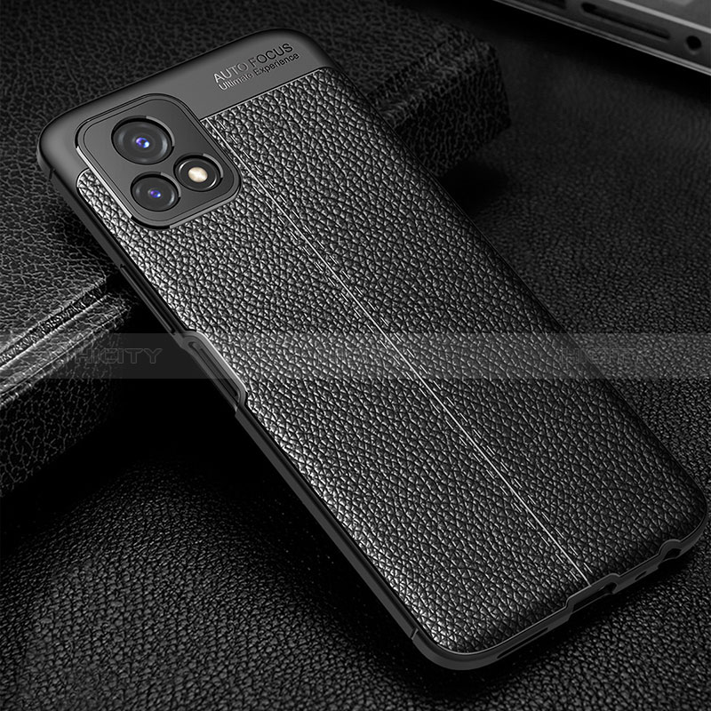 Funda Silicona Goma de Cuero Carcasa WL1 para Vivo Y52s t1 5G Negro