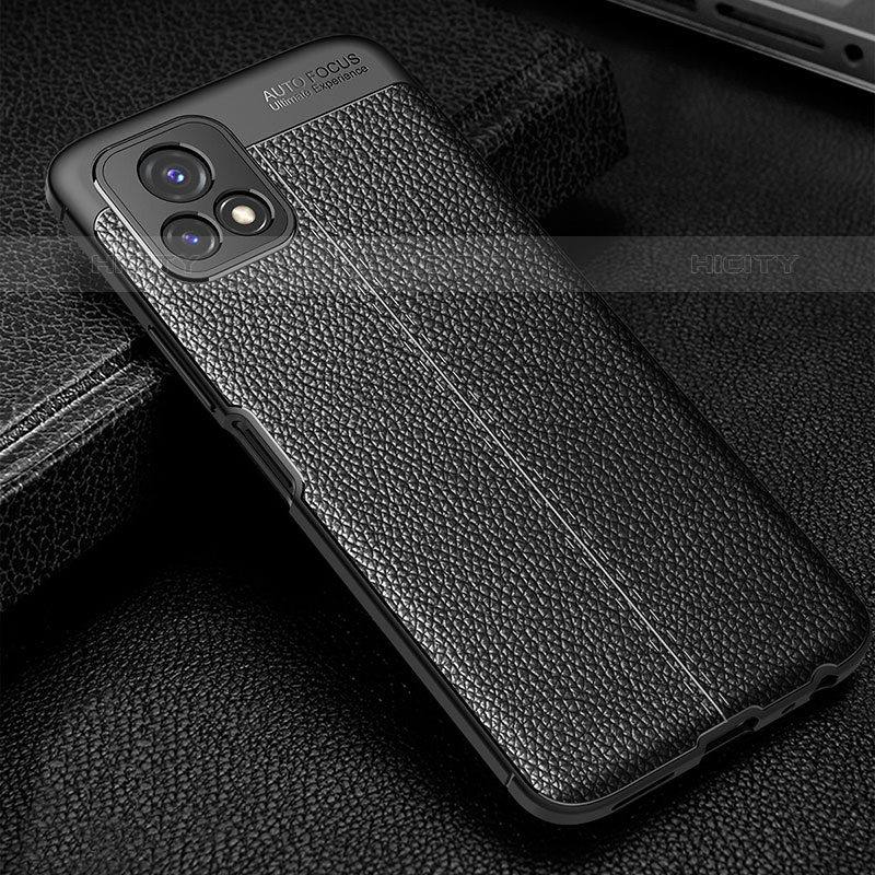 Funda Silicona Goma de Cuero Carcasa WL1 para Vivo Y54s 5G Negro