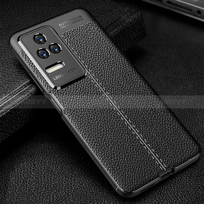 Funda Silicona Goma de Cuero Carcasa WL1 para Xiaomi Redmi K50 Pro 5G Negro