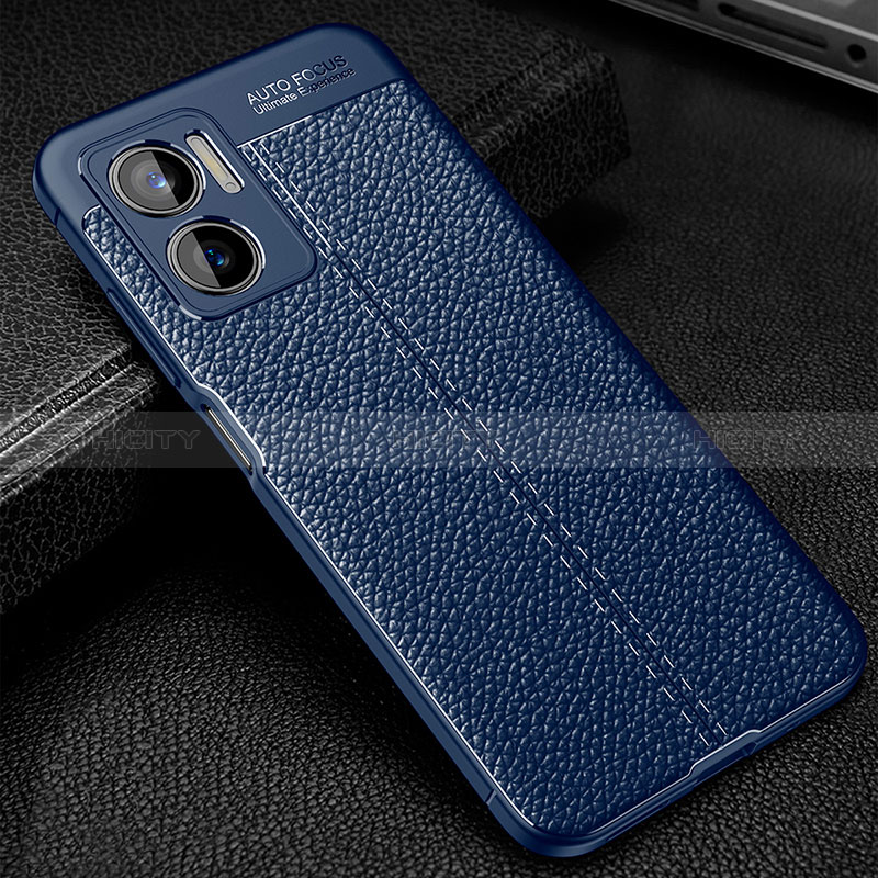 Funda Silicona Goma de Cuero Carcasa WL1 para Xiaomi Redmi Note 11E 5G Azul