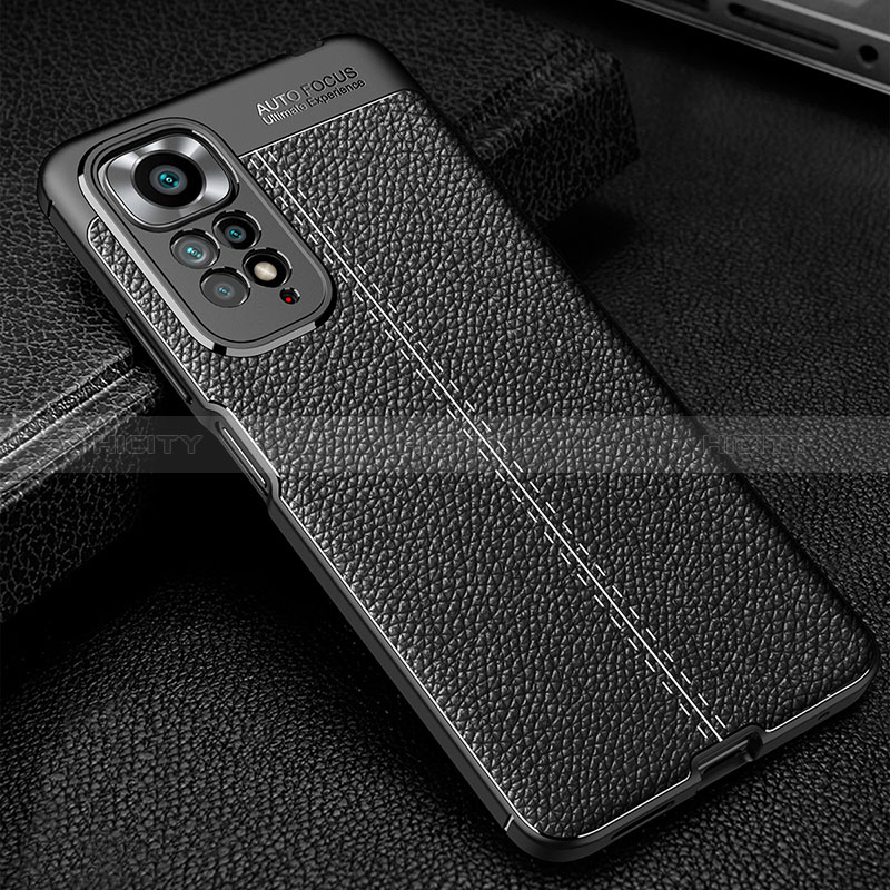 Funda Silicona Goma de Cuero Carcasa WL1 para Xiaomi Redmi Note 11S 4G Negro